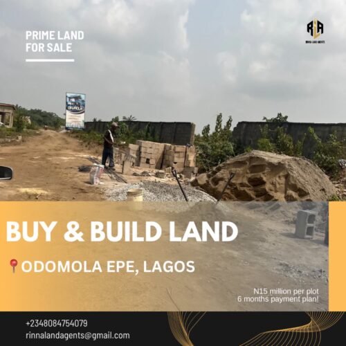 500SQM land in Epe for sale